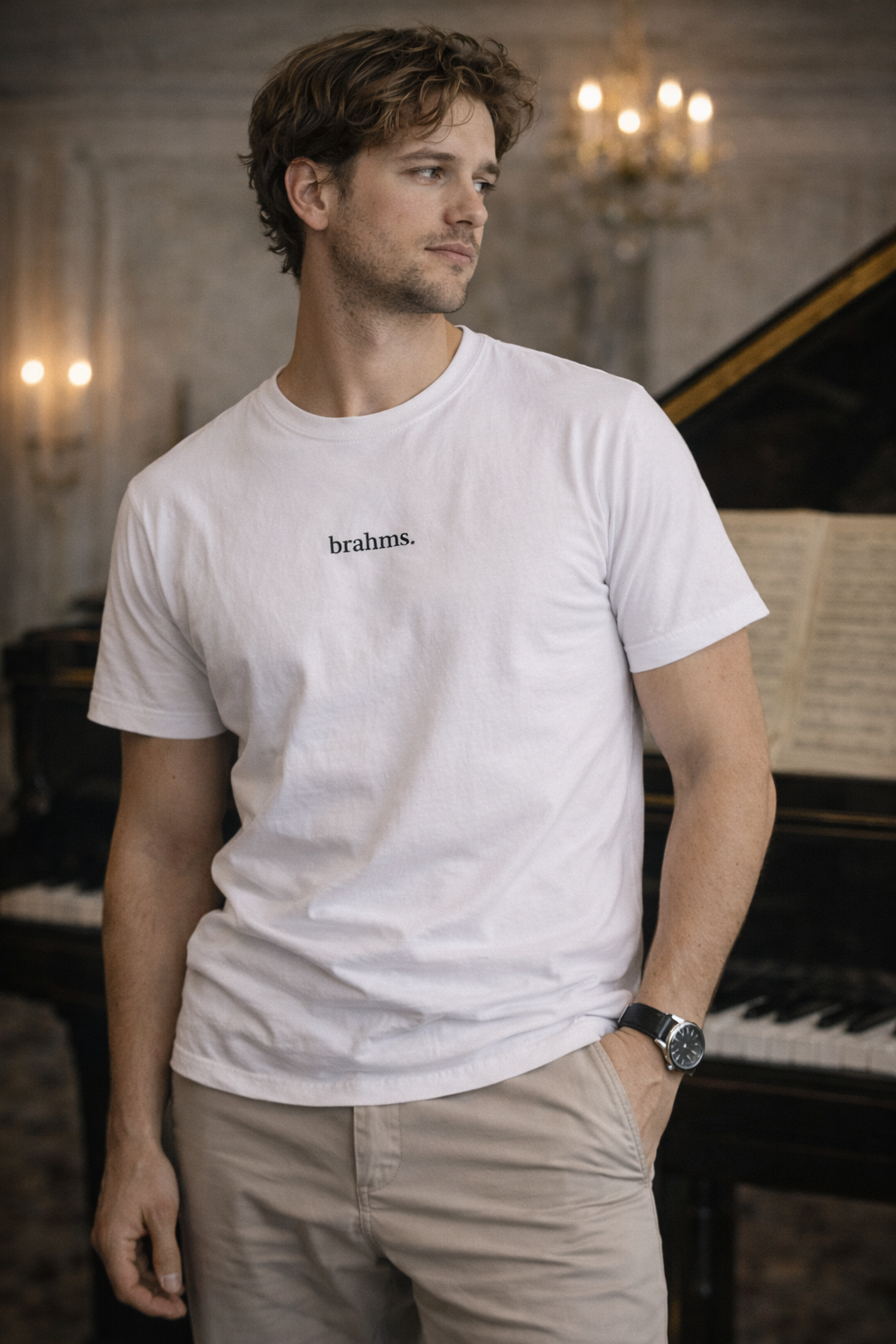 Camiseta Brahms Blanca — Hombre