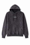 Hoodie Brahms Negro Acid Wash — Unisex